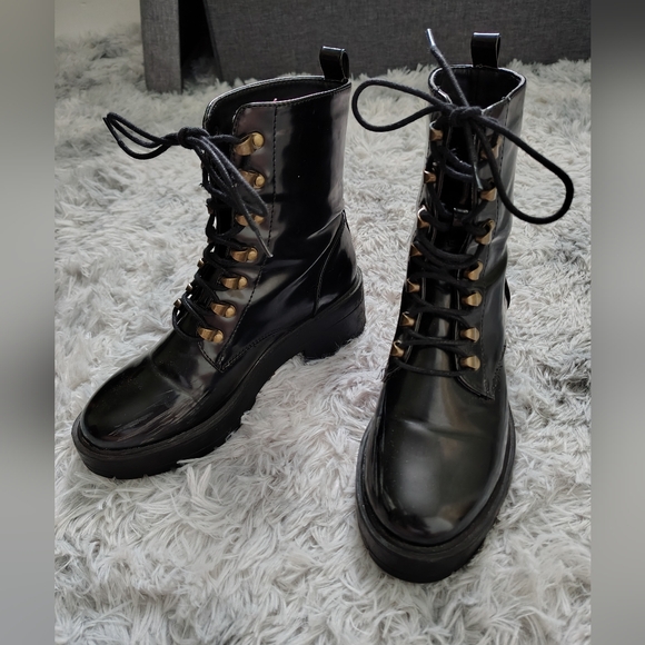 Forever 21 Women's Size 6 Black Combat boots - Picture 15 of 15